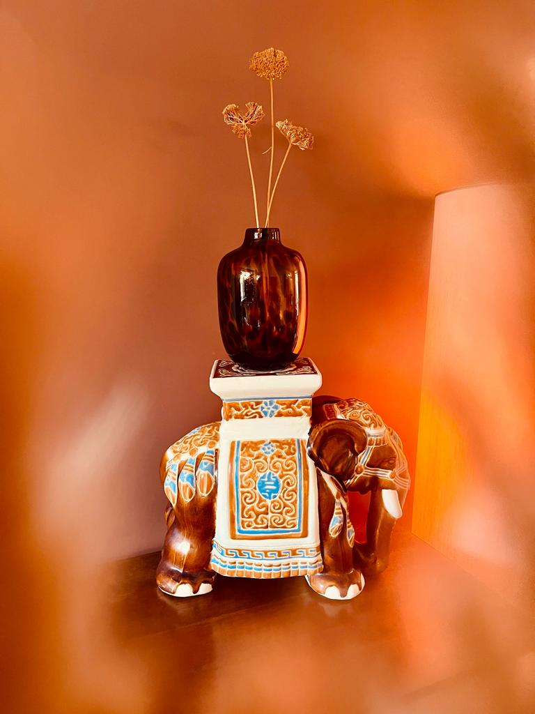 Vintage porseleinen olifant, Ophalen of Verzenden, Halfschaduw, Minder dan 100 cm