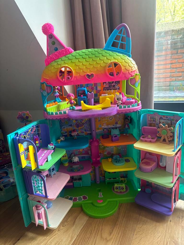 Gaby's Poppenhuis compleet met kamers en accessoires, Ophalen, Zo goed als nieuw, Poppenhuis