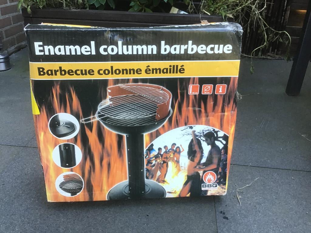 Enamel Column Barbeque, Ophalen, Nieuw
