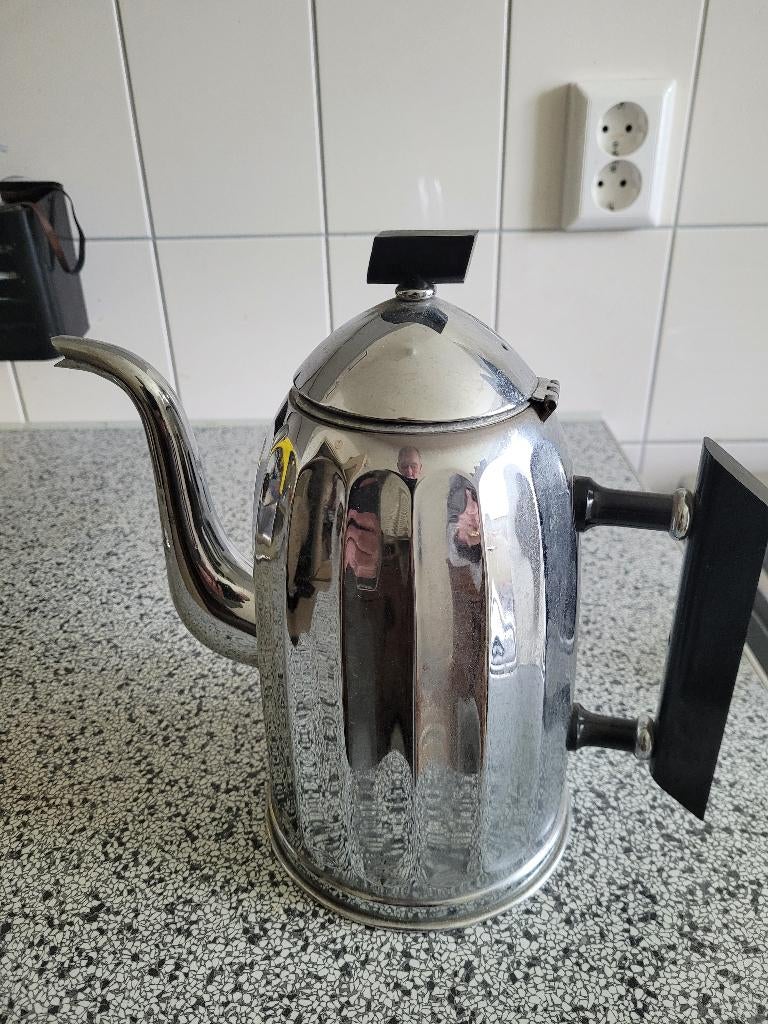 Fraaie Demeyere Art deco koffiepot compleet met filter, Verzenden