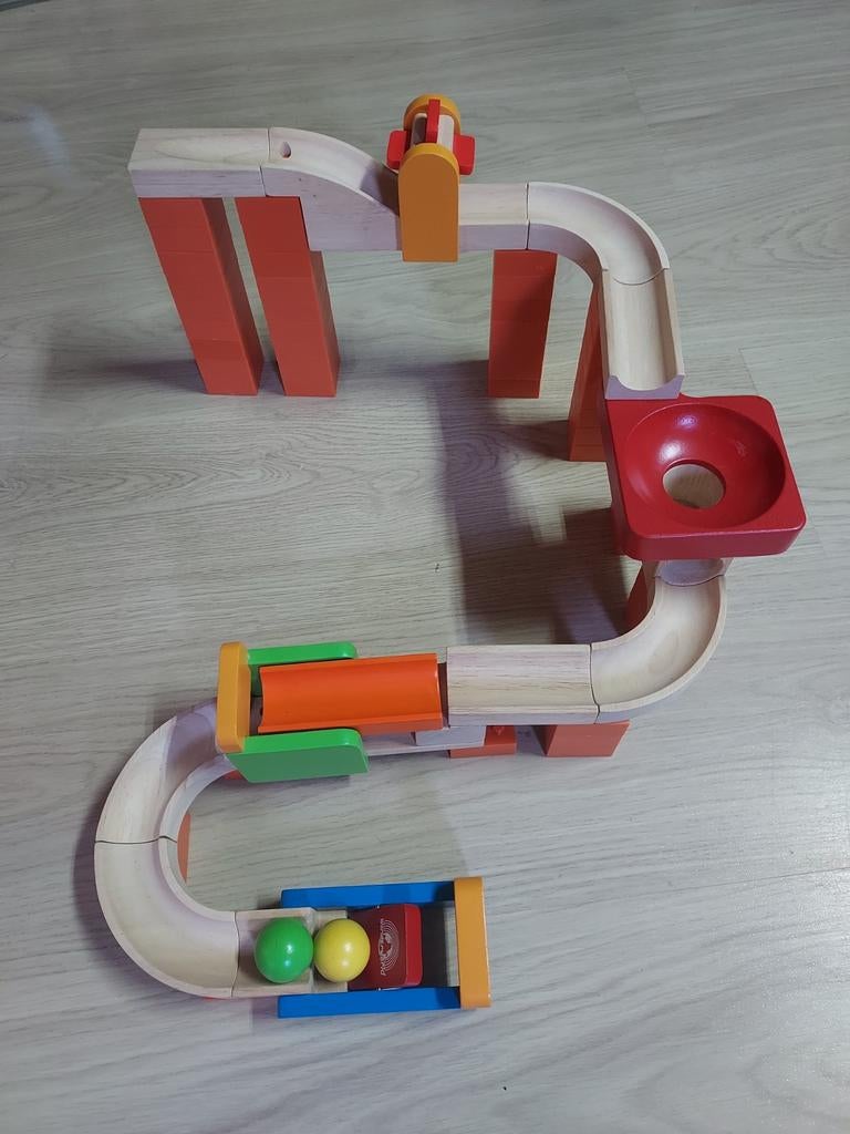 Knikkerbaan wonderworld, Kinderen en Baby's, Speelgoed | Houten speelgoed, Ophalen of Verzenden, Gebruikt, Overige typen