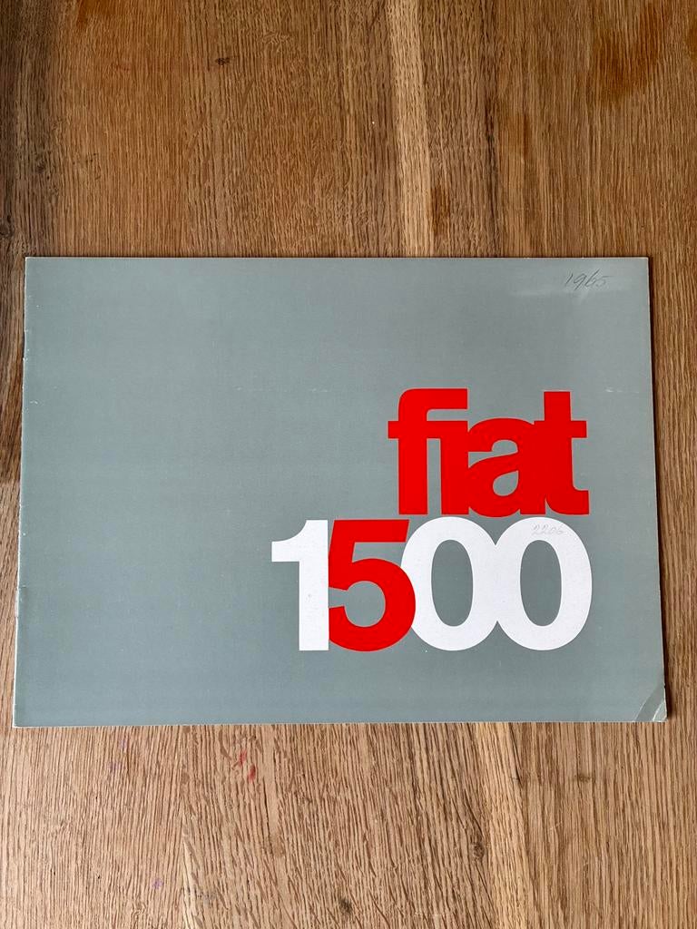 Fiat 1500 brochure, Ophalen of Verzenden, Zo goed als nieuw, Overige merken