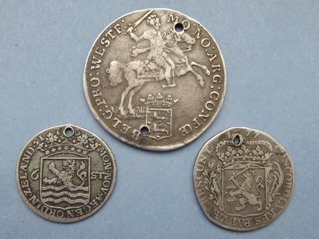 Mastoffer munten in zilver - Nederland - 18e eeuw, Ophalen of Verzenden, Vóór koninkrijk, Setje, Zilver