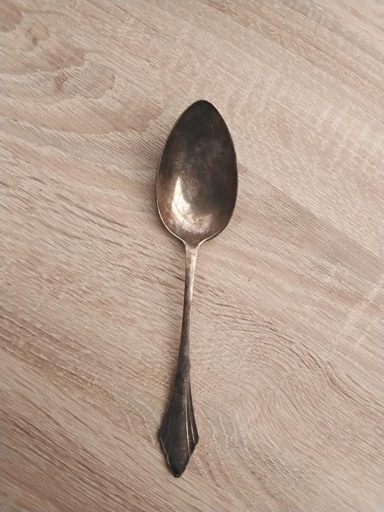 Antieke WELLNER verzilverde lepel, Antiek en Kunst, Ophalen