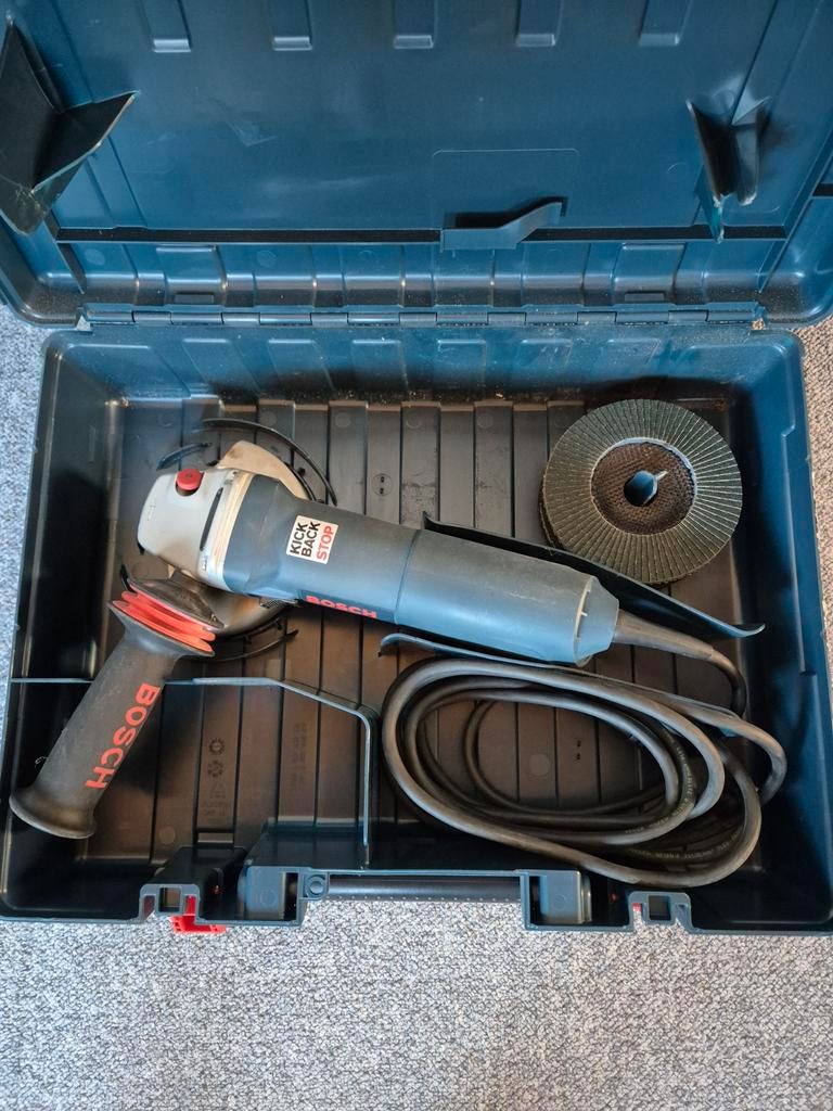 Bosch slijptol GWS 15-125 CIH, Doe-het-zelf en Verbouw, Gereedschap | Slijpmachines, Ophalen of Verzenden, Zo goed als nieuw, 1000 watt of meer