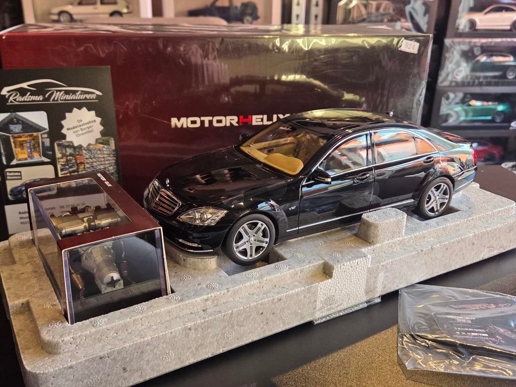 Mercedes-Benz S600 Lang + Motor/takel 1:18 MotorHelix, Auto, Nieuw, Ophalen of Verzenden, MotorHelix