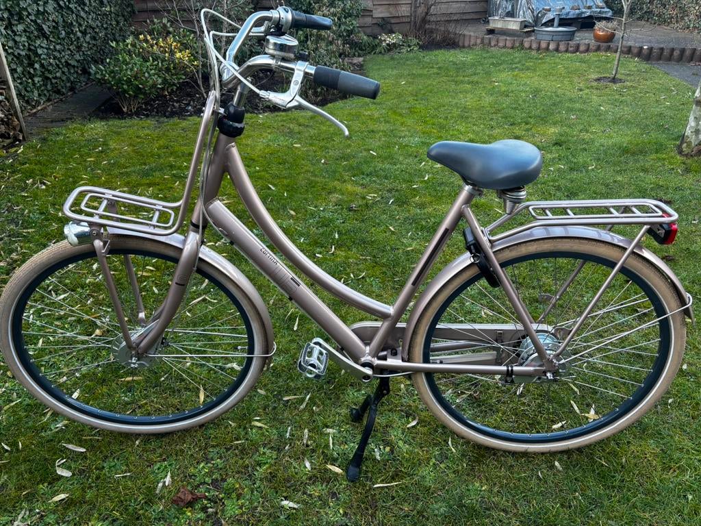 Cortina U5 Roze Champagne Damesfiets, Versnellingen, 56 cm of meer, Zo goed als nieuw, Ophalen