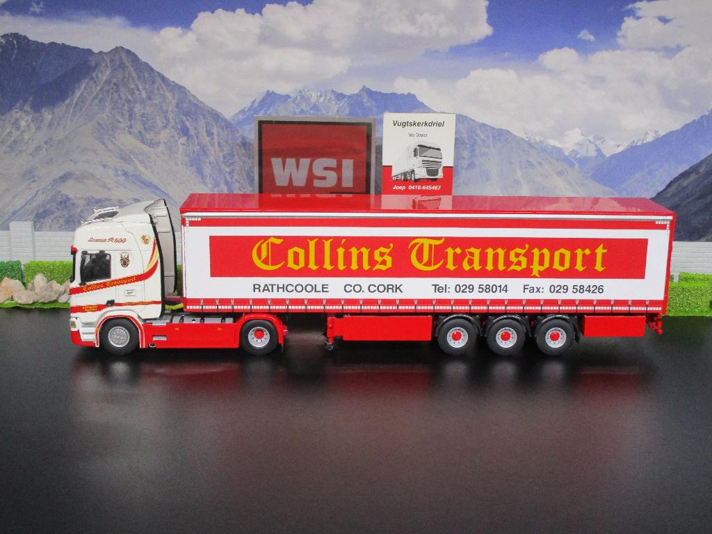 Wsi 01-2295 Collins Transport , Scania R Highline CR20H, Ophalen, Zo goed als nieuw, Bus of Vrachtwagen, Wsi