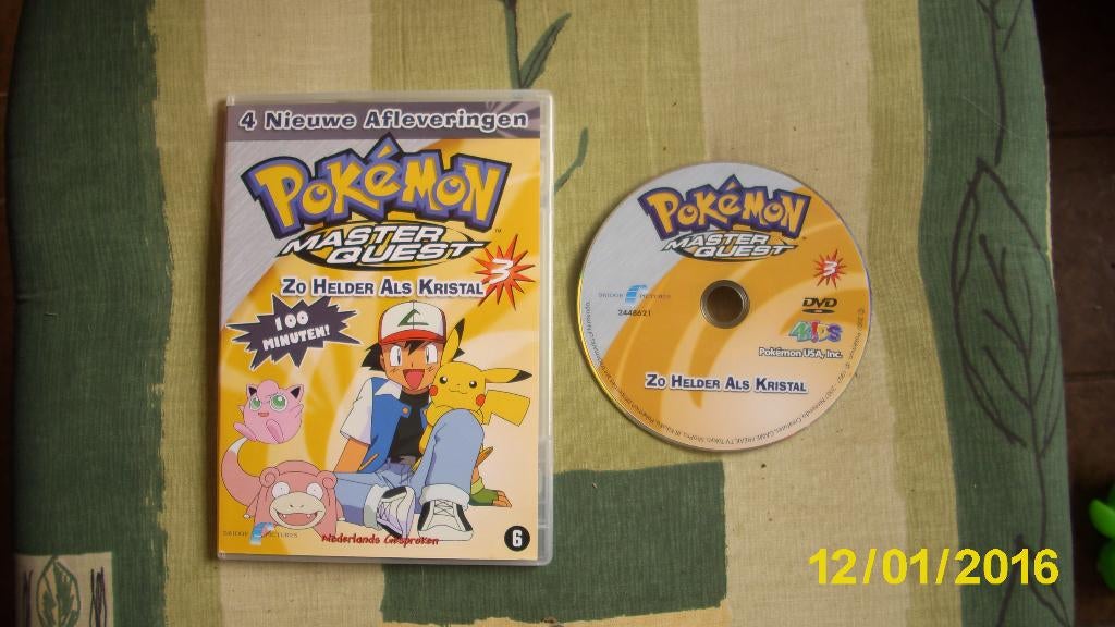 3 verschillende Master Quest Pokemon dvd`s, Avontuur, Verzenden, Zo goed als nieuw, Vanaf 6 jaar