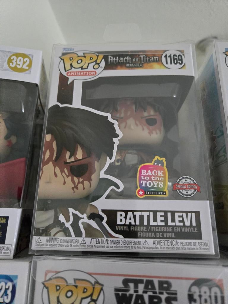 Funko pop Attack on titan- Battle Levi, Verzamelen, Poppetjes en Figuurtjes, Ophalen of Verzenden, Nieuw