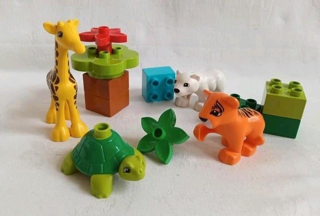 Duplo set 10801 jonge Dieren Around the World, Ophalen of Verzenden, Zo goed als nieuw, Complete set, Duplo