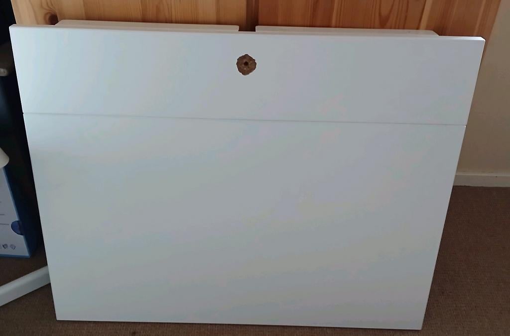 IKEA Klaptafel voor aan de muur - Wit, Ophalen, Gebruikt, 50 tot 100 cm, Tot twee personen