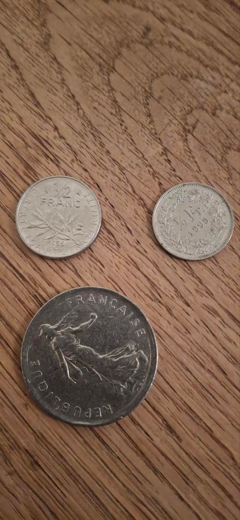 3 Franse munten, Ophalen of Verzenden, Frankrijk, Losse munt