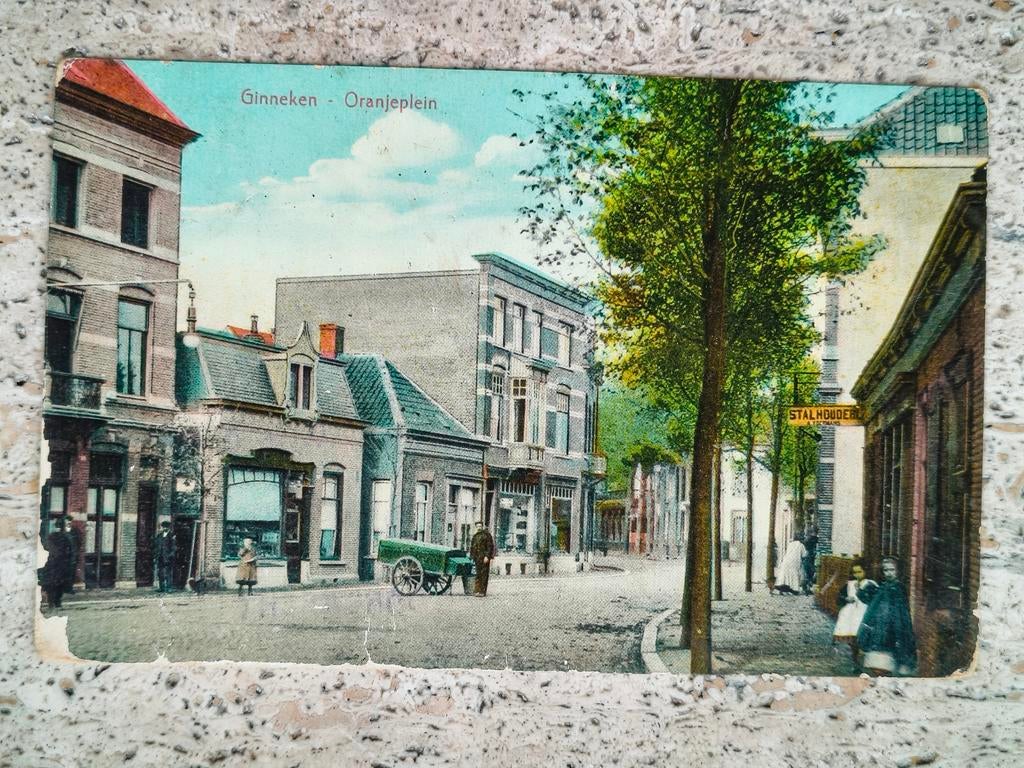 Ansichtkaart Breda Ginneken - Oranjeplein - 1910, Ophalen of Verzenden, Voor 1920, Noord-Brabant