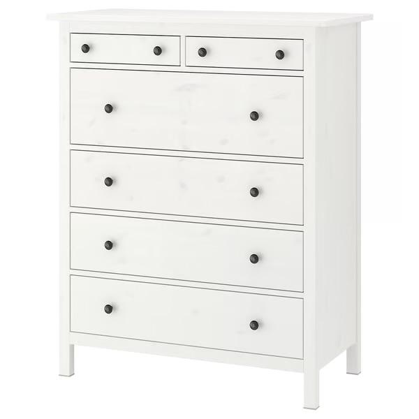 IKEA Hemnes ladekast wit, 6 lades, Ophalen, 5 laden of meer, 100 tot 150 cm, Zo goed als nieuw