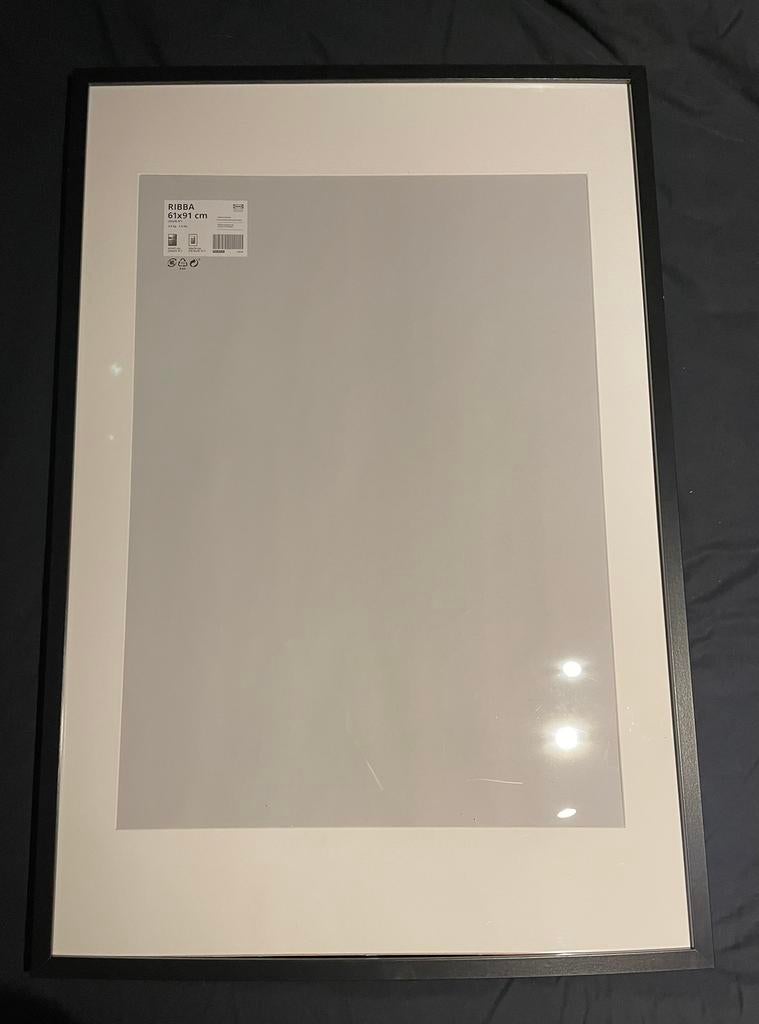 Zwarte fotolijsten 61x91 cm, Ophalen, Zo goed als nieuw