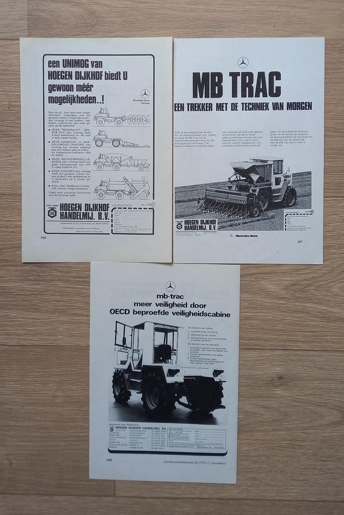 MB -Trac trekkers advertenties., Ophalen of Verzenden, Gebruikt, Trein, Boek of Tijdschrift