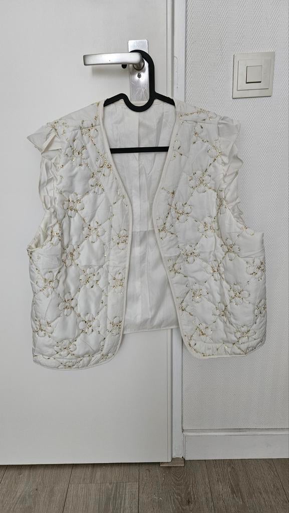 Wit gilet nieuw, Ophalen of Verzenden, Nieuw, Maat 42/44 (L), Wit