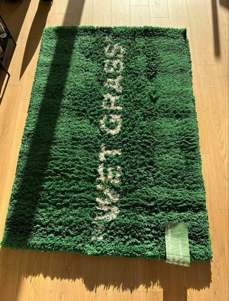 Ikea Off-white "Wet Grass" tapijt, Ophalen, Gebruikt, 100 tot 150 cm, 150 tot 200 cm