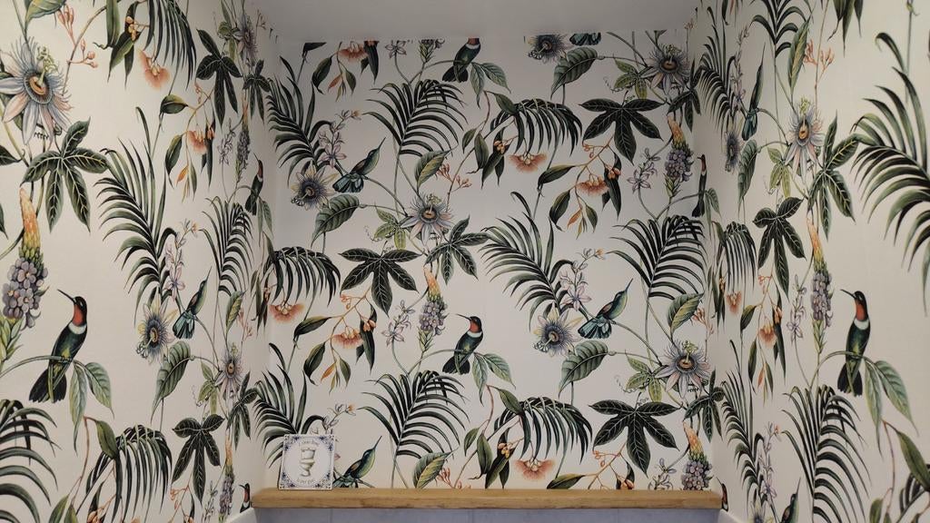 Behang Adilah White 8x0,52m, Ophalen, Minder dan 10 m², Natuur