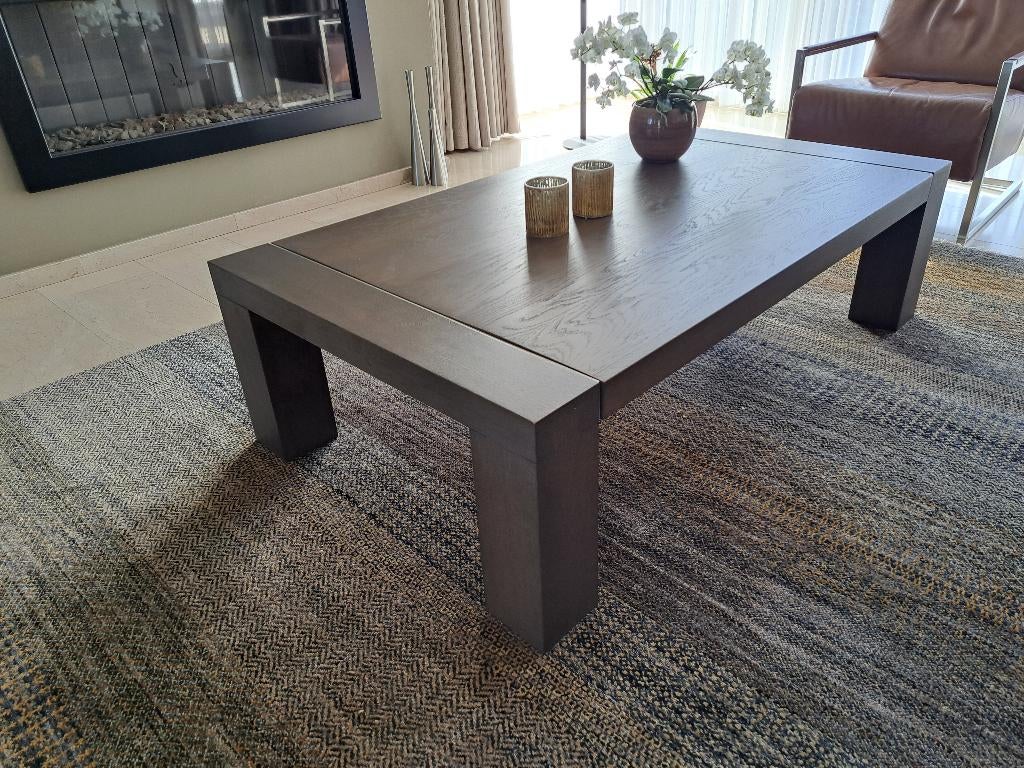 Eiken salontafel, Ophalen, 100 tot 150 cm, Eikenhout, 50 tot 100 cm