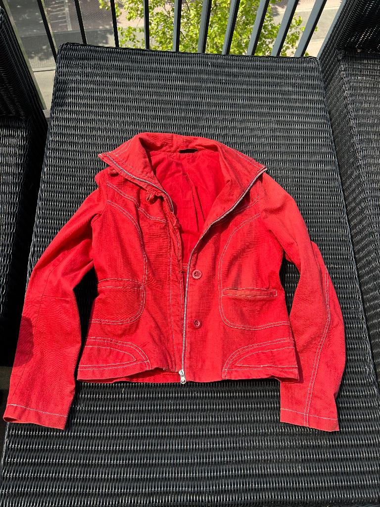Rood jasje/ Jack, Ophalen of Verzenden, Zo goed als nieuw, Maat 42/44 (L), Rood