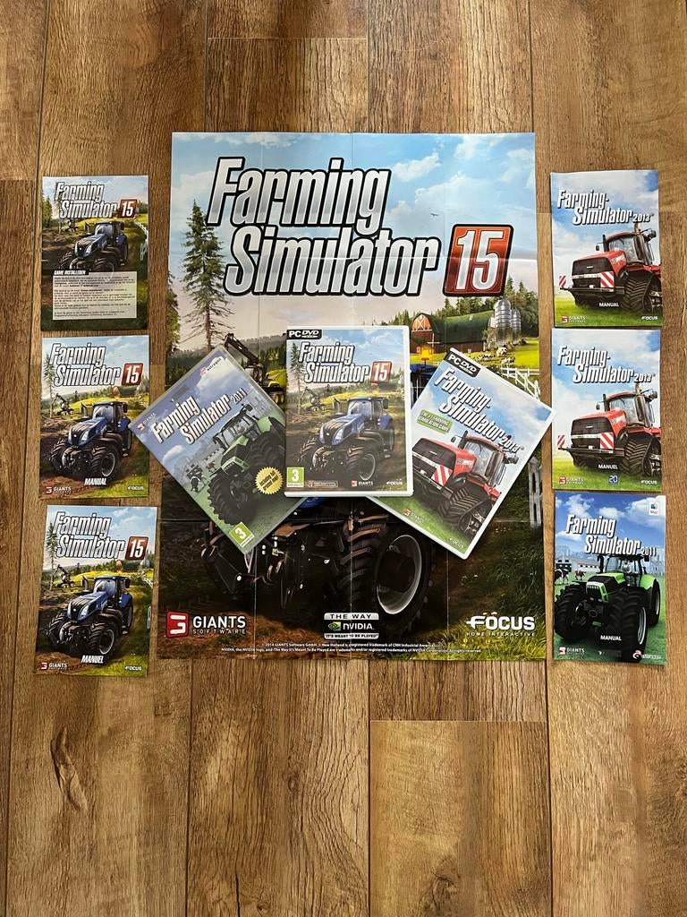 Farming Simulator 15 & 2013 PC Games+ 2011 mac, Online, 1 speler, Ophalen of Verzenden, Zo goed als nieuw