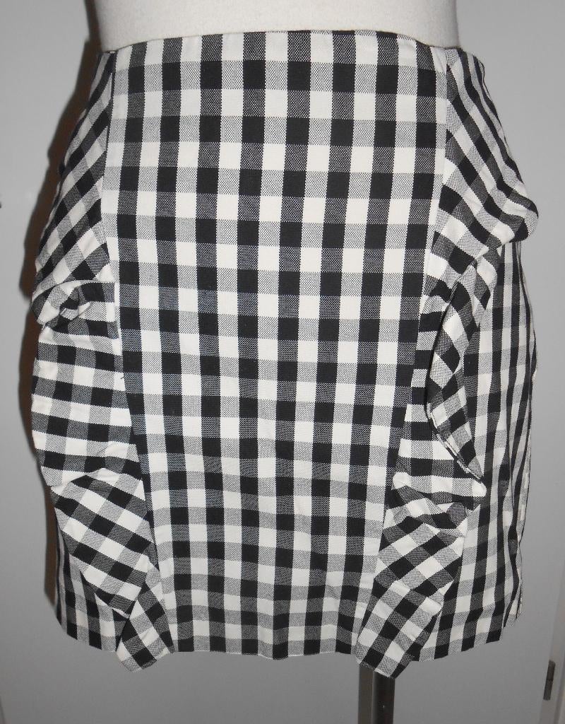 Stradivarius zwart/wit geblokte rok mt 36/38, Zwart, Nieuw, Ophalen of Verzenden, Maat 36 (S)