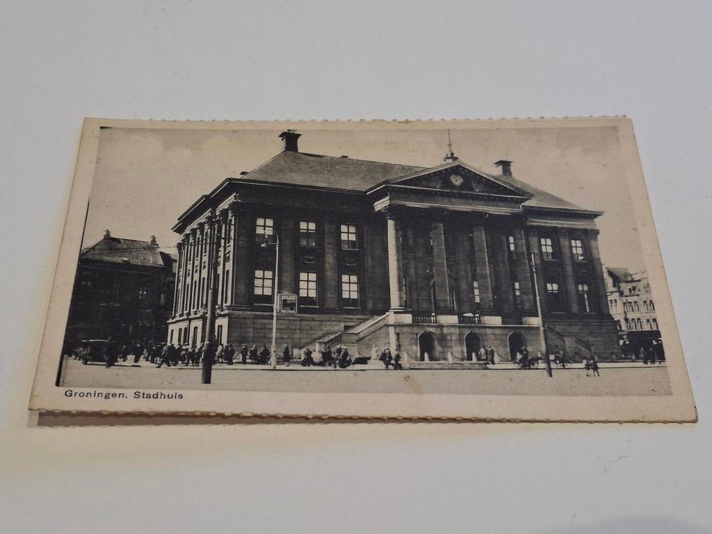 Groningen - Stadhuis aan de grote markt, Ophalen of Verzenden, Groningen