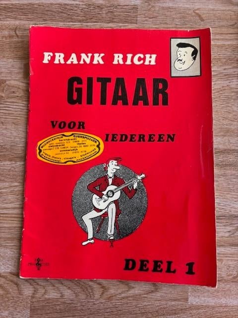 gitaar lesboek "Gitaar voor iedereen"(jong en oud)Frank Rich, Gitaar, Les of Cursus, Ophalen of Verzenden, Zo goed als nieuw