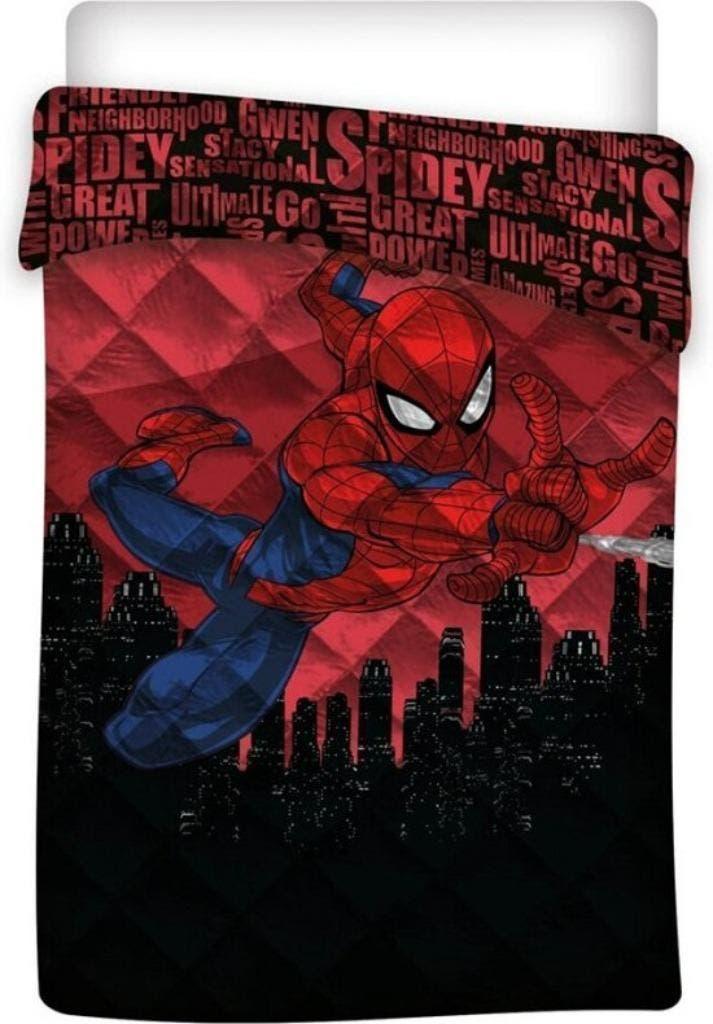 Spiderman Bedsprei Gewatteerd - 140x200 - Marvel Beddensprei, Ophalen of Verzenden, Nieuw, Jongetje, Overige typen