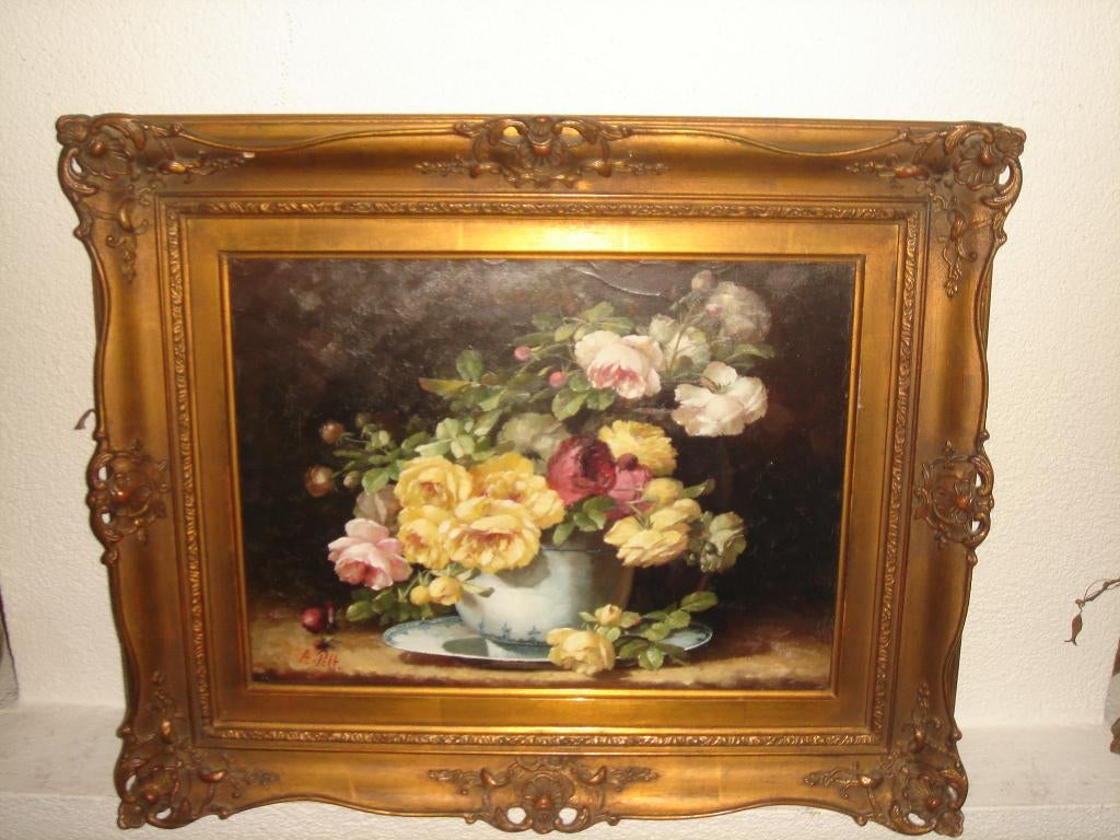 Abraham van Pelt (1815-1895), Still life with flowers., Ophalen of Verzenden