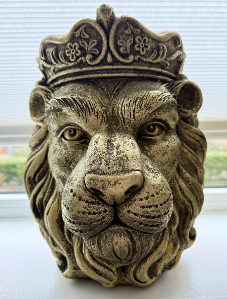 Koninklijke bloempotten duo Leeuw & Luipaad, Huis en Inrichting, Woonaccessoires | Vazen, Nieuw, Overige kleuren, Ophalen of Verzenden