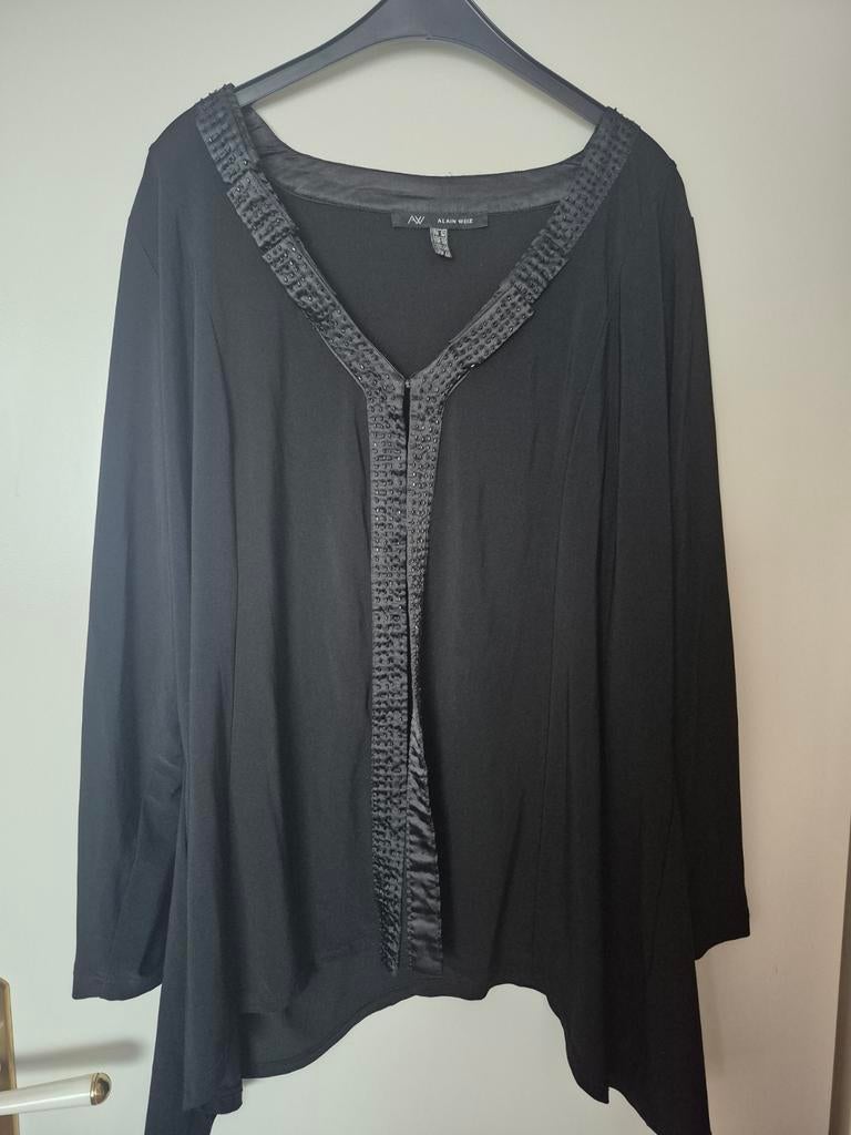 Mooi zwart vestje Alain Weiz maat 50, Kleding | Dames, Ophalen of Verzenden