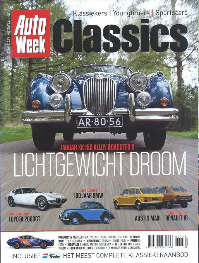 Autoweek Cl 2 2016 : Austin Maxi HL - Renault 16 TS - Toyota, Ophalen of Verzenden, Gelezen, Algemeen