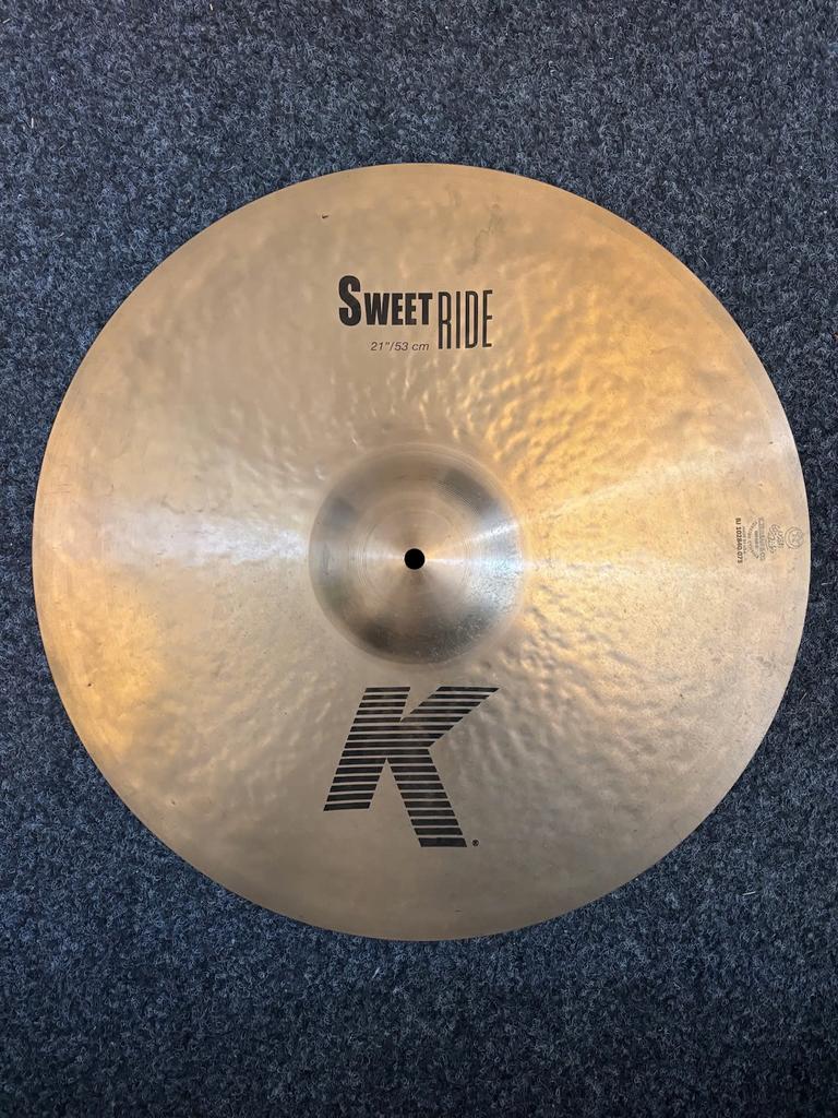 Zildjian K sweet ride 21, Ophalen of Verzenden, Zo goed als nieuw, Overige soorten