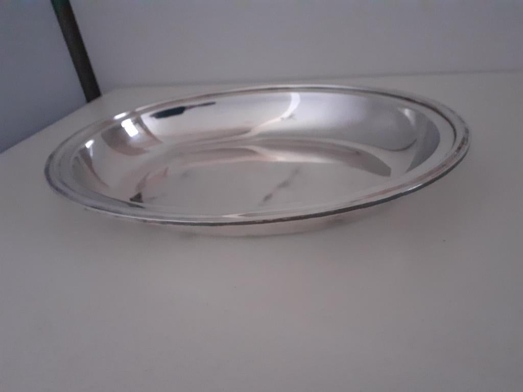 Verzilverde schaal, Overige materialen, Gebruikt, Schaal, Ophalen of Verzenden