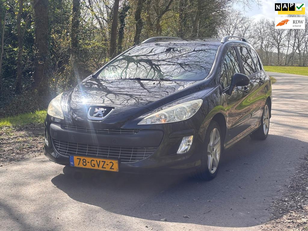 Peugeot 308 SW 1.6 VTi XT | Leder + Cruise |, Voorwielaandrijving, Gebruikt, Zwart, 4 cilinders