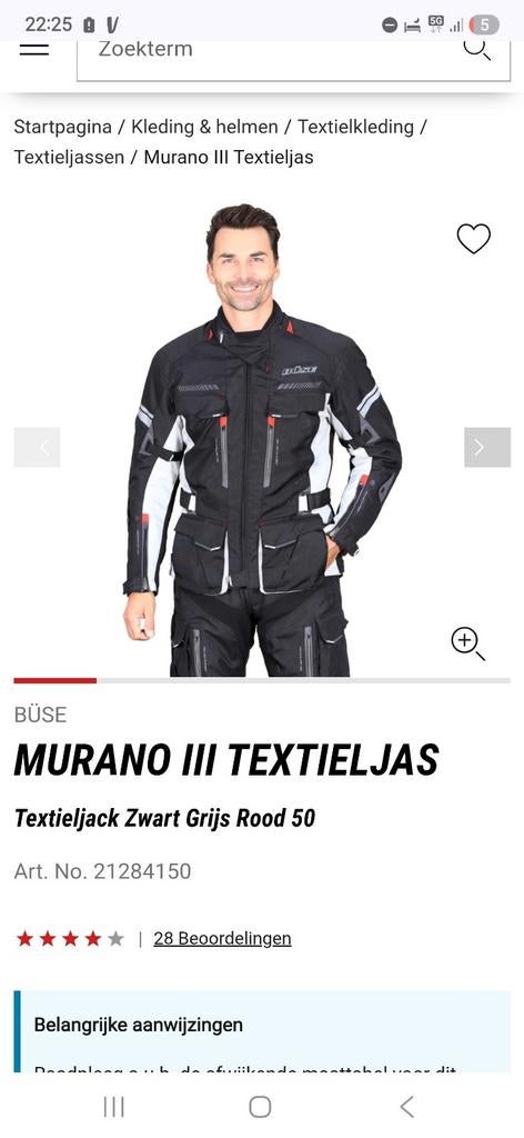 Jas en broek van het merk Büse en handschoenen, Motoren, Kleding | Motorkleding, Ophalen of Verzenden