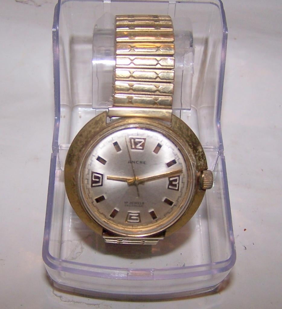 Vintage opwindhorloge Ancre 17jewels Incabloc. Loopt perfect, Sieraden, Tassen en Uiterlijk, Horloges | Antiek, Overige merken