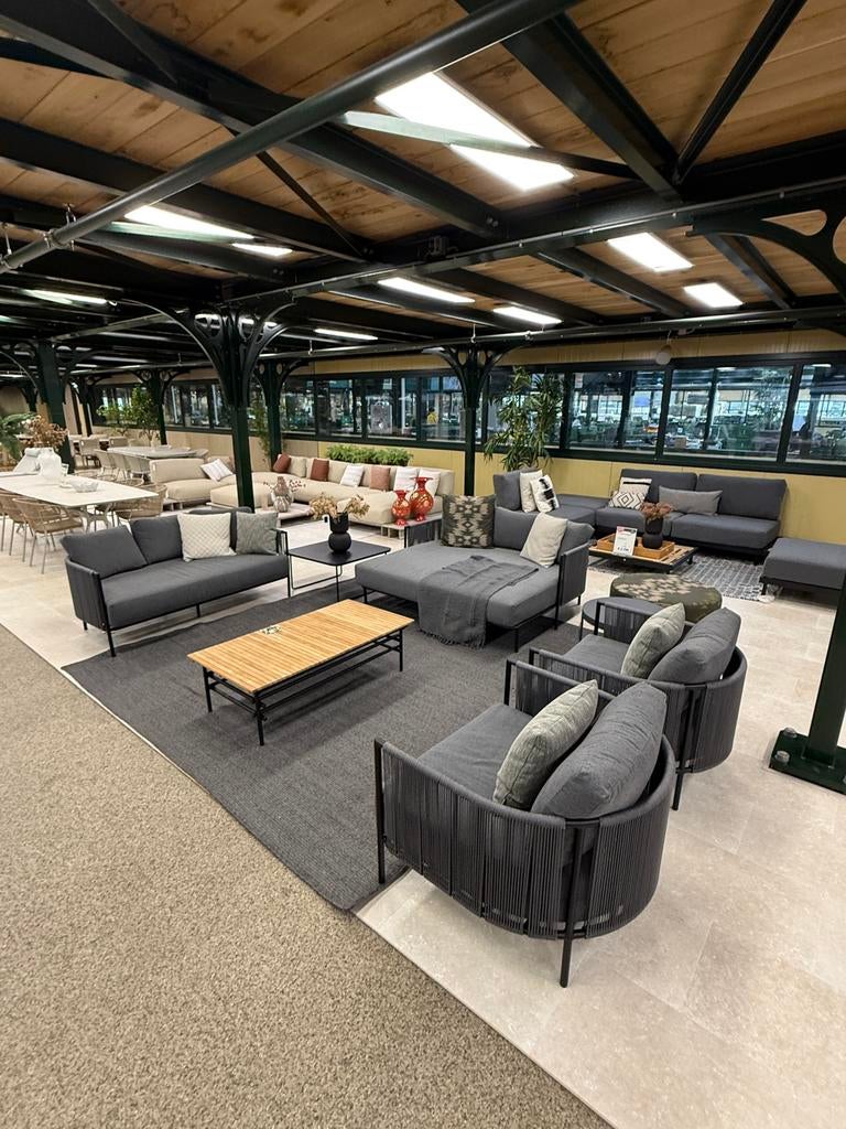Yoi unil loungeset dark grey uit voorraad, Tuin en Terras, Tuinsets en Loungesets, Ophalen, Zo goed als nieuw
