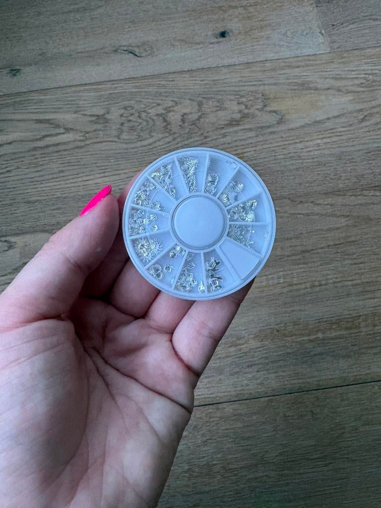 nailart - steentjes - zilver, Ophalen of Verzenden, Nieuw, Zilver, Handen en Nagels