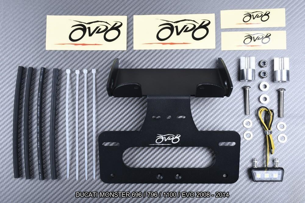 Kentekenplaathouder DUCATI MONSTER 696 796 1100 2008 - 2014, Ophalen of Verzenden, Nieuw