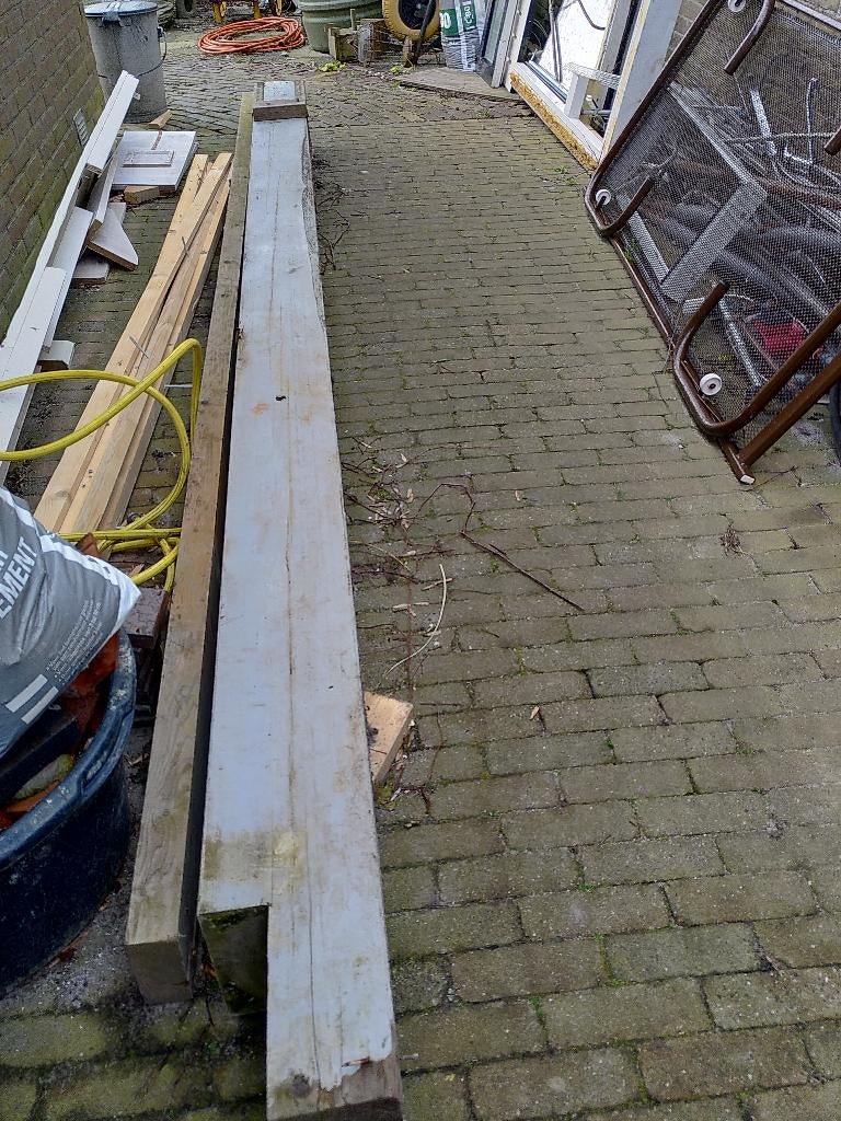 Balk 377 x 20 x 20 cm, Doe-het-zelf en Verbouw, Hout en Planken, Ophalen, Gebruikt, Balk, Vuren