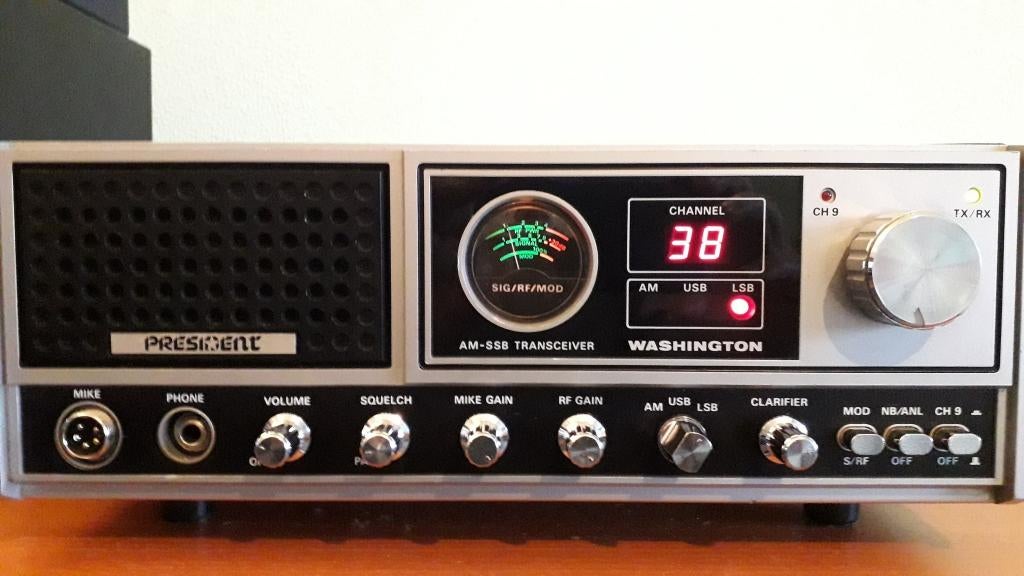 President Washington. Basis Bak. 27Mc. 130,- Inc Verzenden., Telecommunicatie, Zenders en Ontvangers, Verzenden, Gebruikt, Zender en Ontvanger