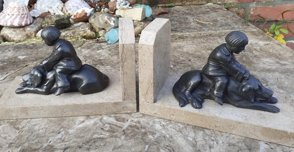 Art Deco boekensteunen van Raphael Charles Peyre, Antiek en Kunst, Ophalen of Verzenden