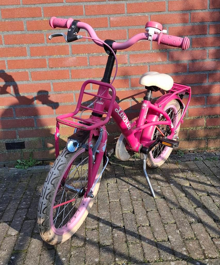 Meisje Fiets 16inch, Ophalen, Gebruikt, Loekie, Handrem