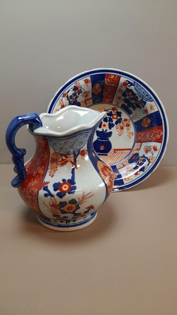Japanse Imari waskom en kan set, Antiek en Kunst, Ophalen