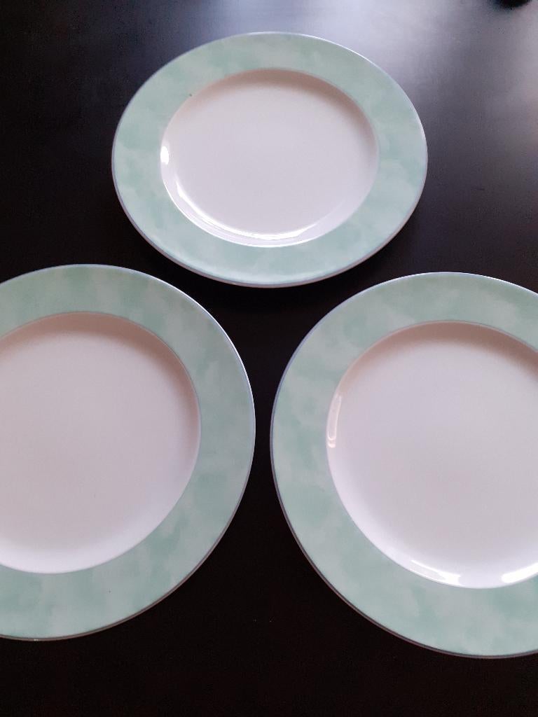 AH Merison grote pizzaborden groene rand, Ophalen of Verzenden, Zo goed als nieuw, Bord(en), Overige stijlen