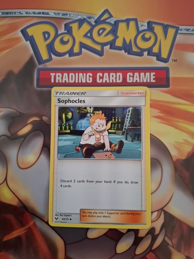 Sophocles 65/73 Shining Legends pokemon kaart, Ophalen of Verzenden, Gebruikt, Losse kaart